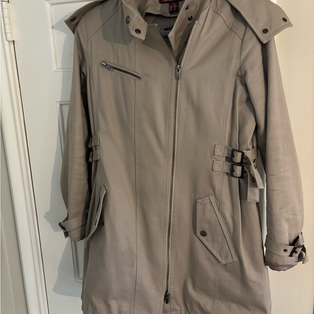 Stylish Tan Trench Coat, Comptoir Des Cotonniers
